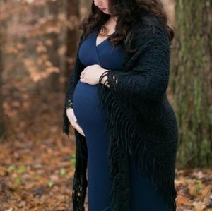 Mother Bee Maternity, Size M, Navy Blue
